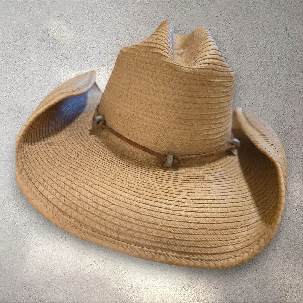 Autographed‎ SunBody Cowboy Hat Rick McRae Don Campbell Country Music Palm Straw